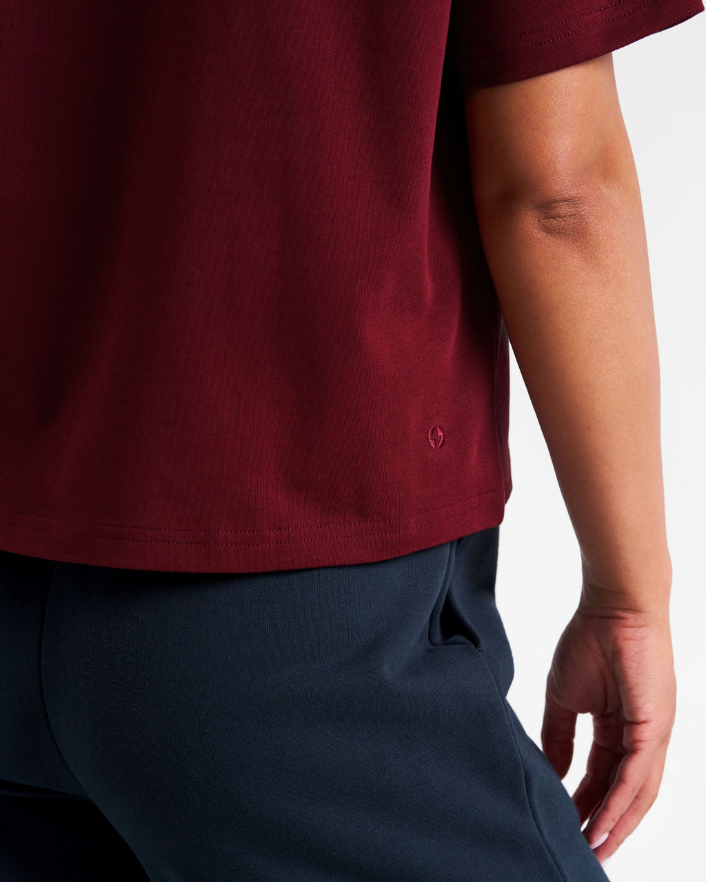All-Day-Wear Box Tee Cabernet