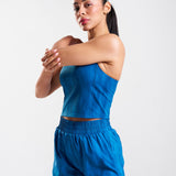 RUNSeries Pocket Race Tank Blue Print