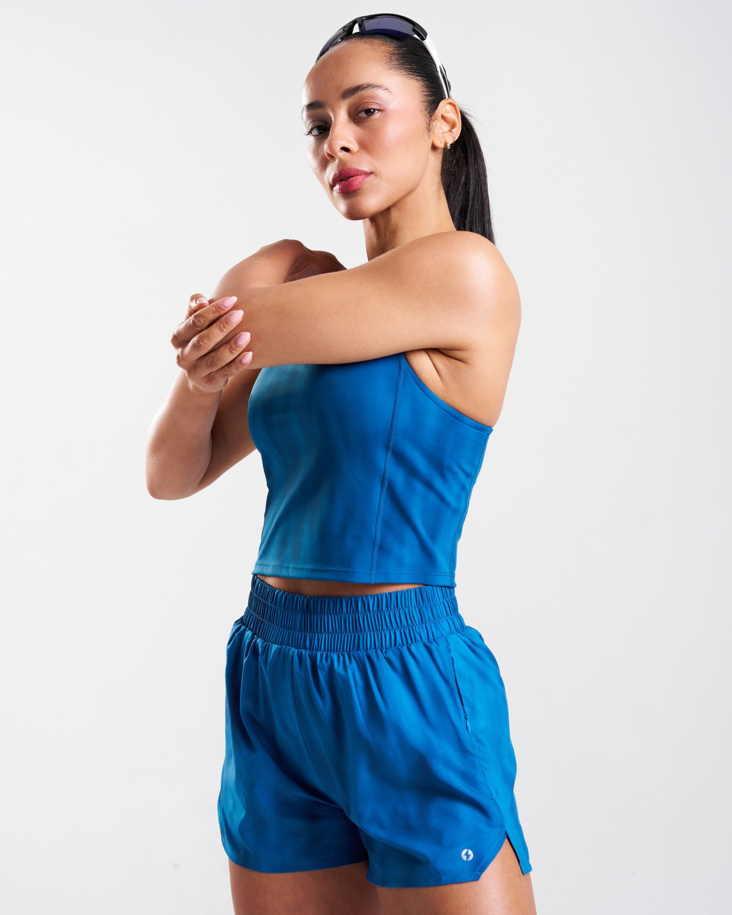 RUNSeries Pocket Race Tank Blue Print
