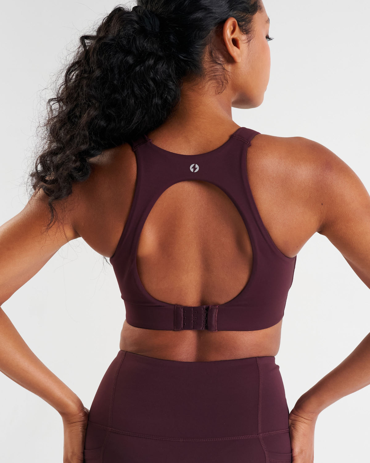 Sculpt Medium Support Sports Bra Dark Burgundy