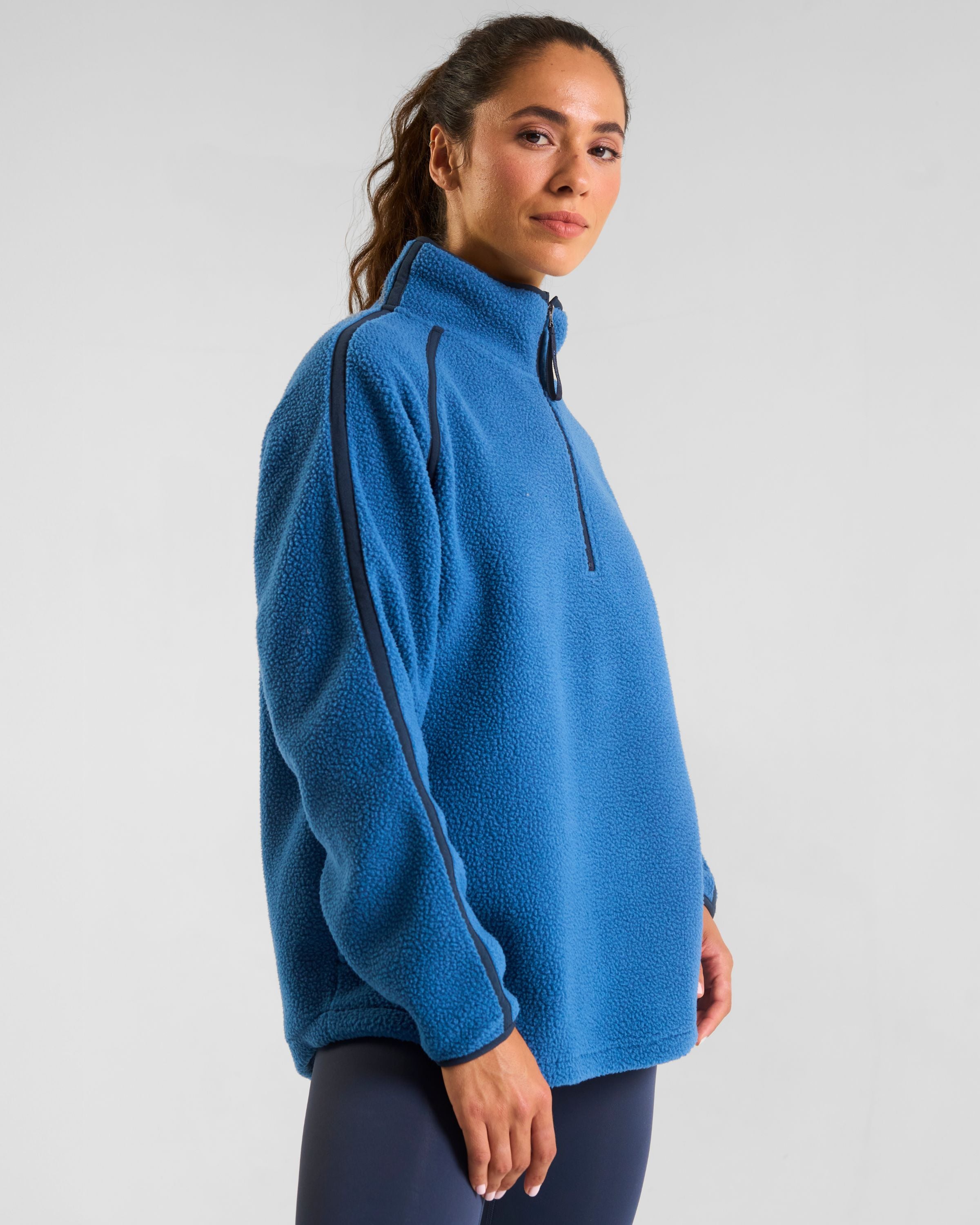 Ascend 1/4 Zip Fleece Midnight Blue