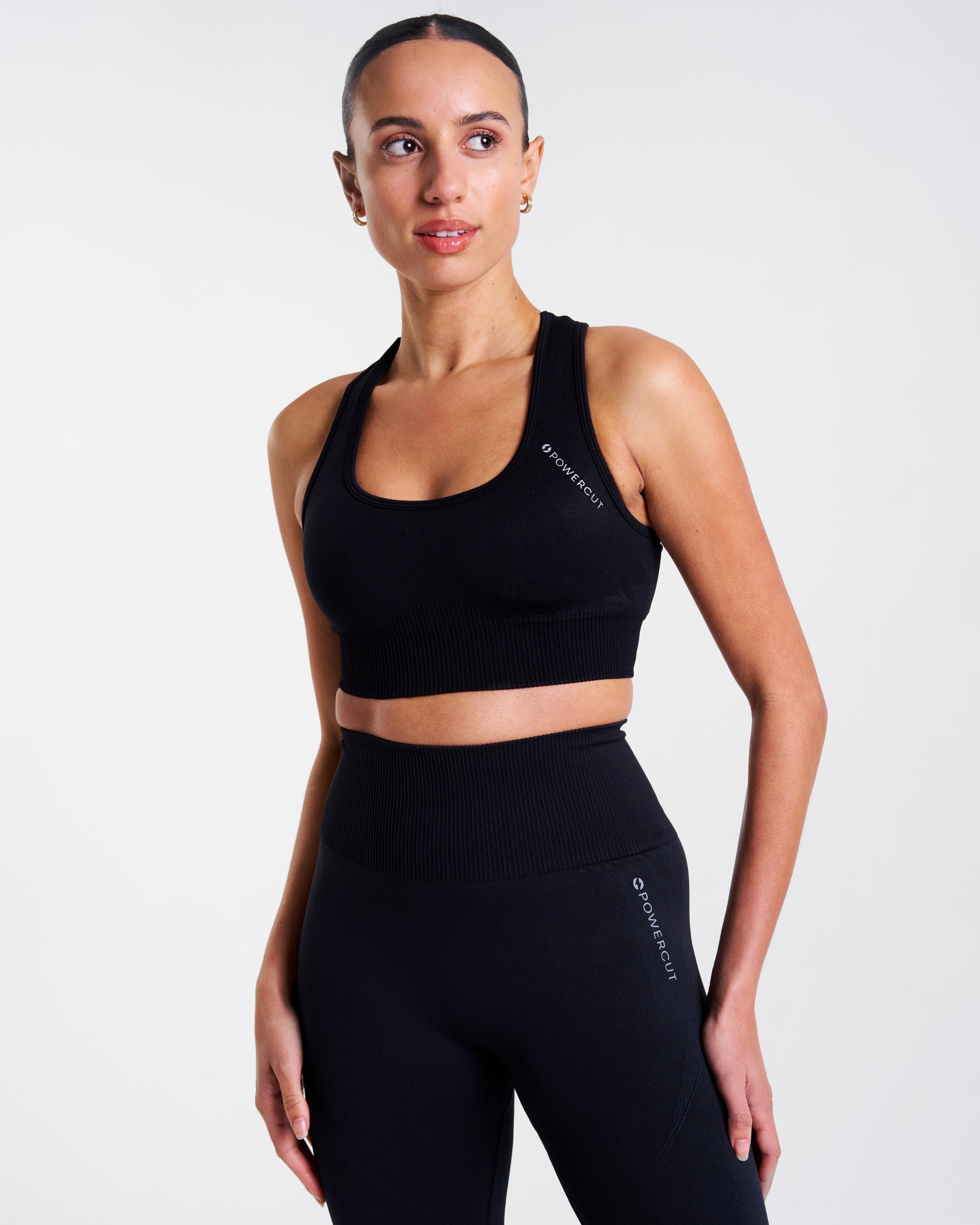 SOLID Seamless Sports Bra Black