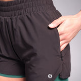 RUNSeries Pace Running Shorts Black/Jungle Green