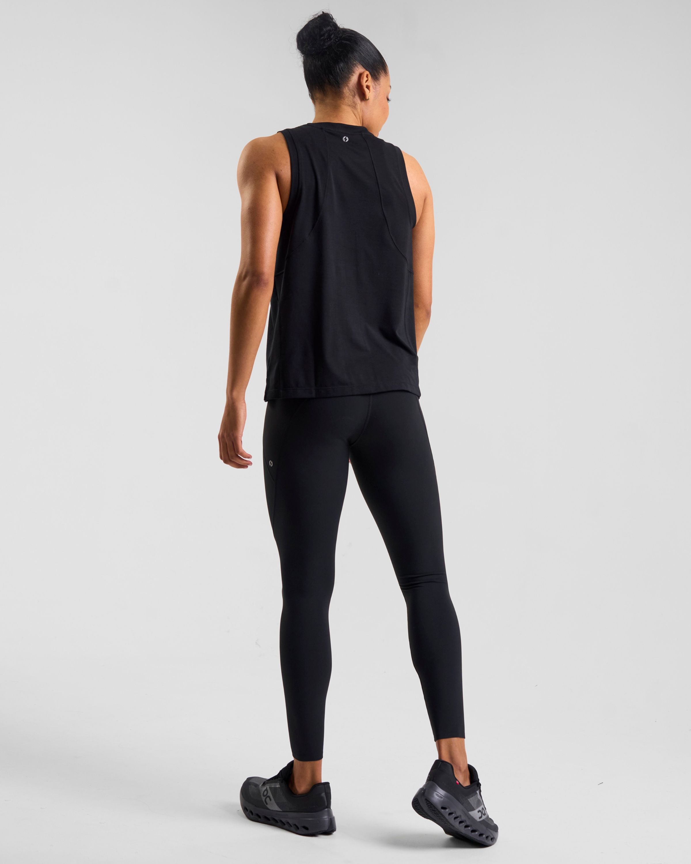 Core Lyocell Blend Active Vest Black