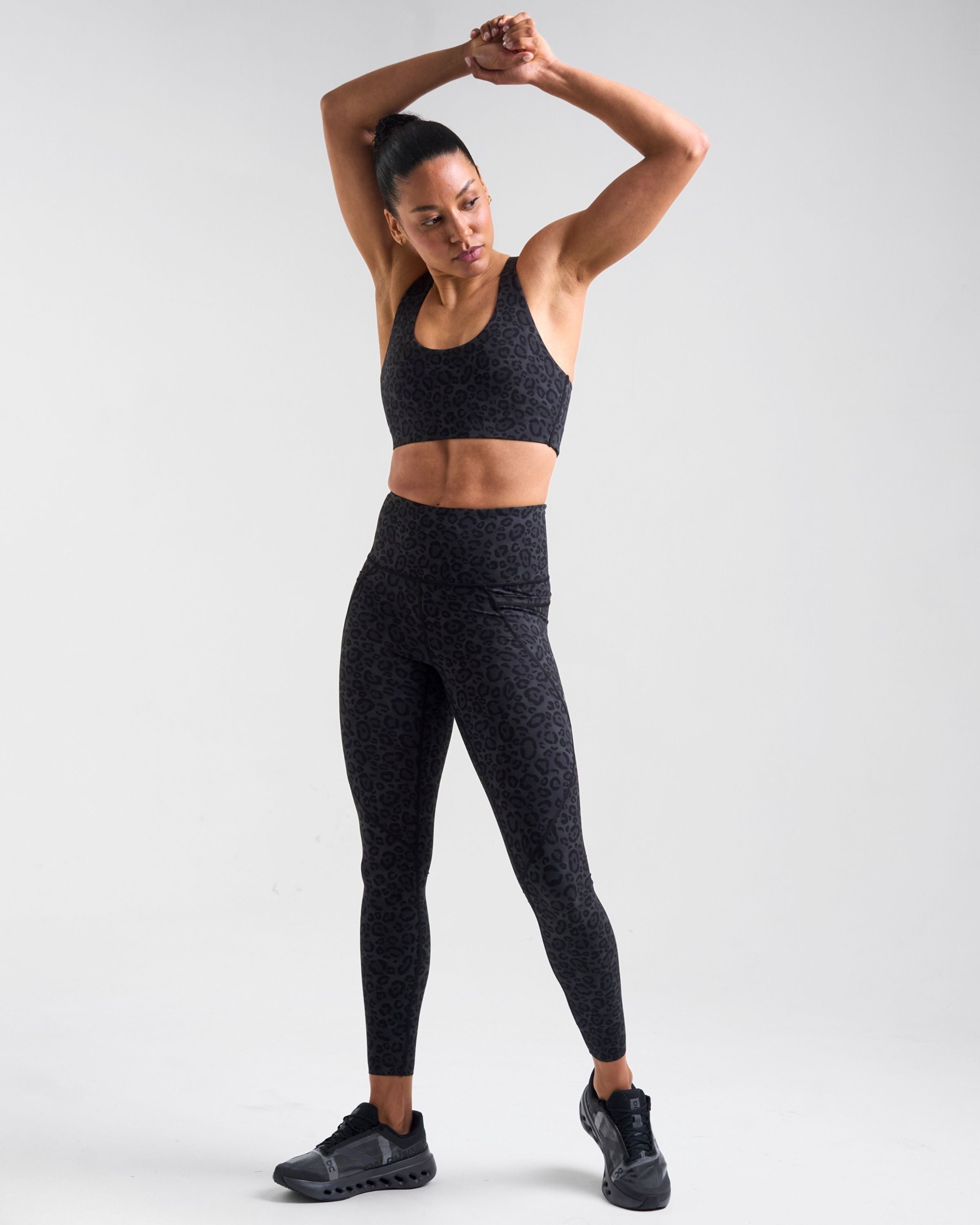 Sculpt High-Waisted Leggings Leopard Black