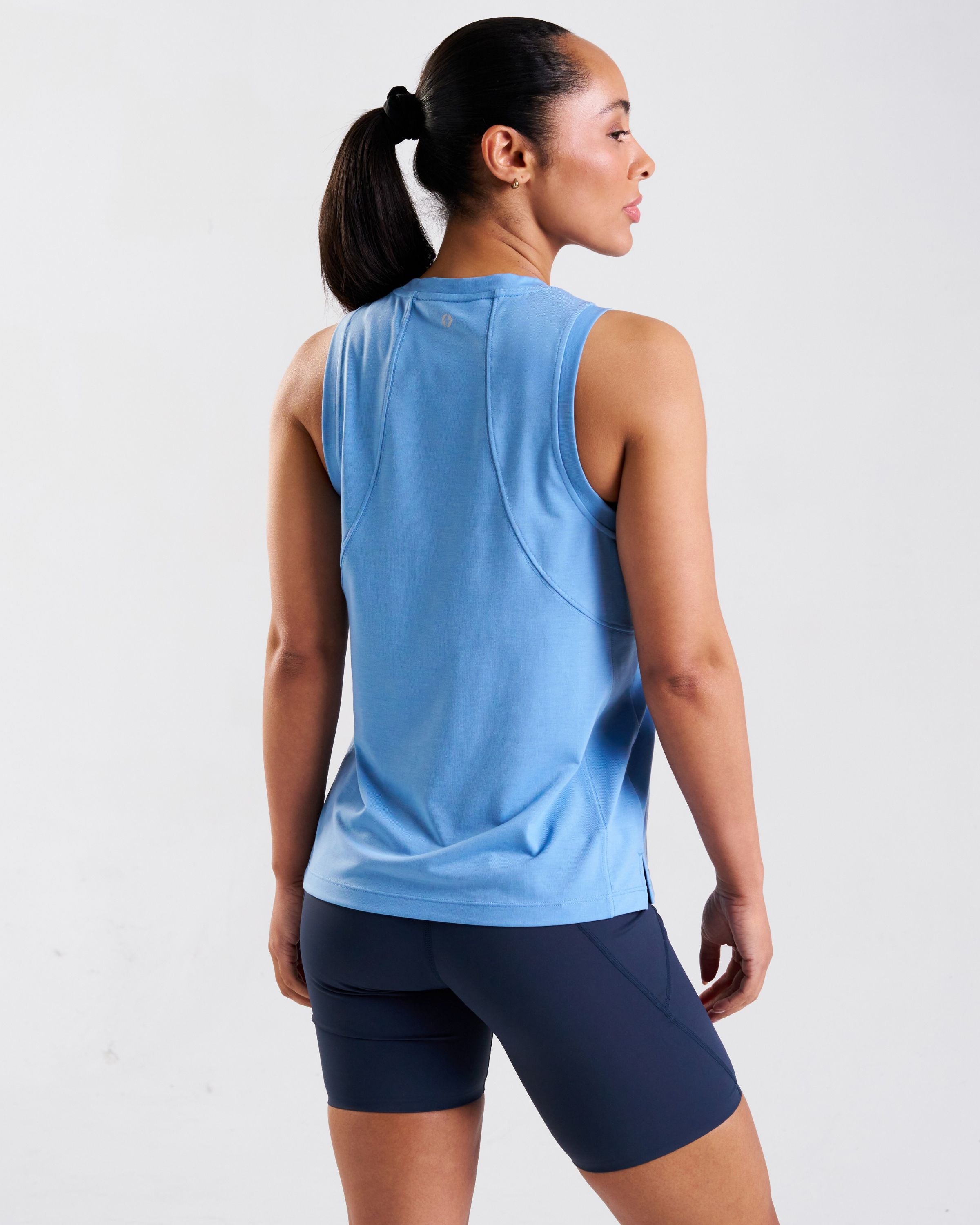 Core Lyocell Blend Active Vest Sky Blue