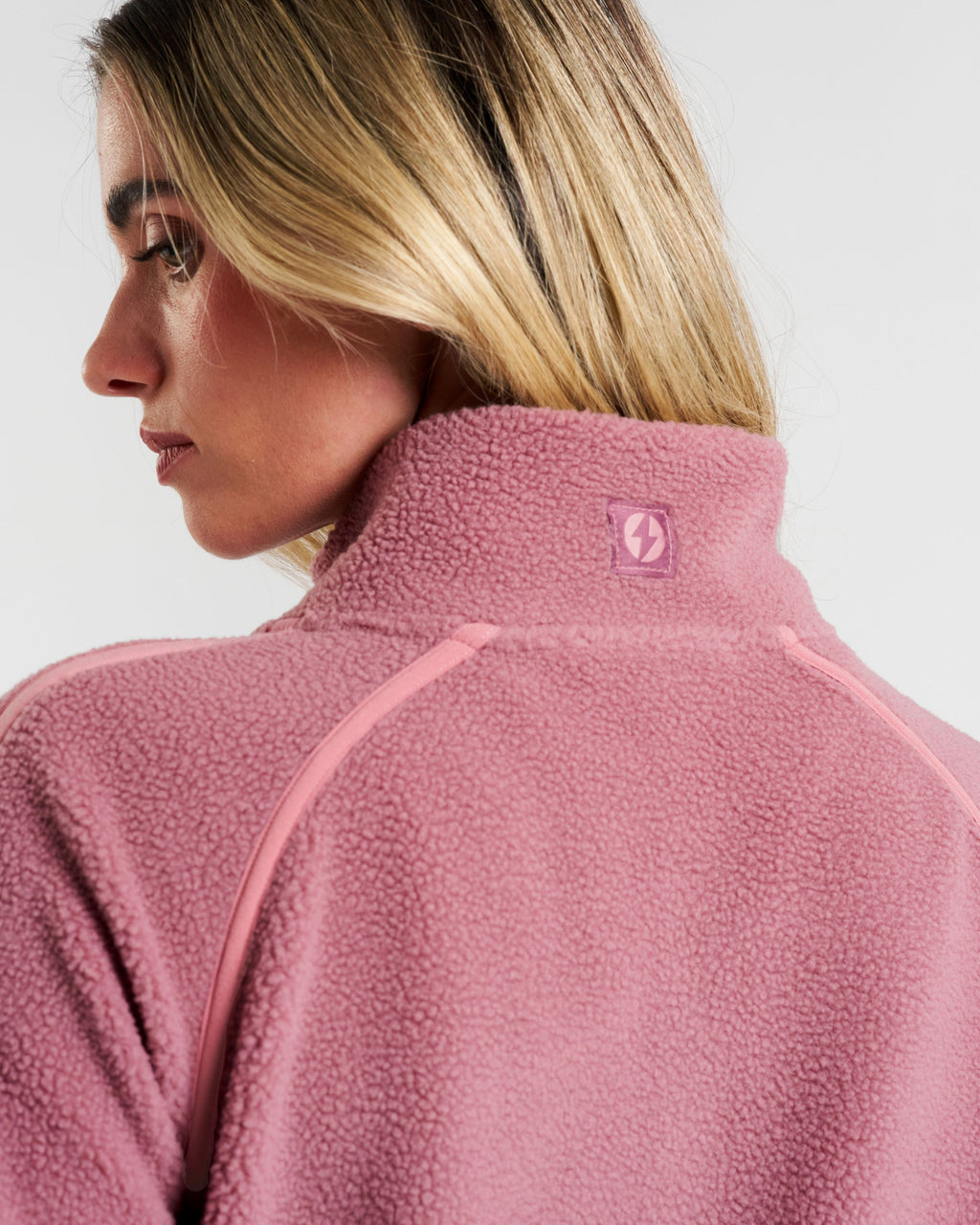 Ascend 1/4 Zip Fleece Dusty Pink
