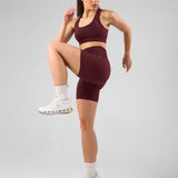 SOLID Seamless Sports Bra Cherry Lacquer