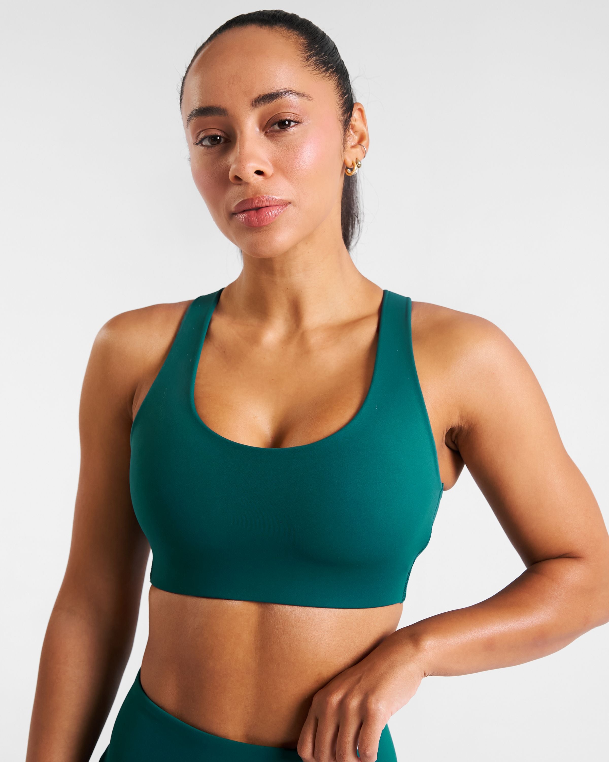 Sculpt Medium Support Sports Bra Dark Teal