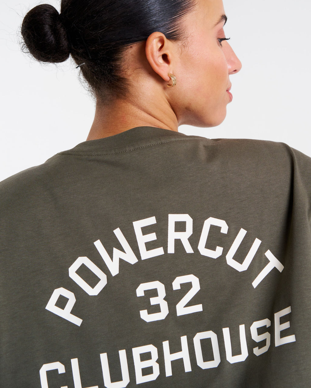 Clubhouse Oversized Printed T-Shirt Dusty Olive