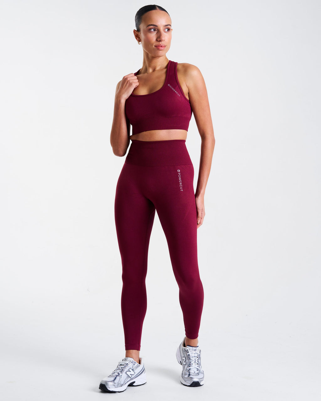 SOLID Seamless Leggings Cherry Lacquer