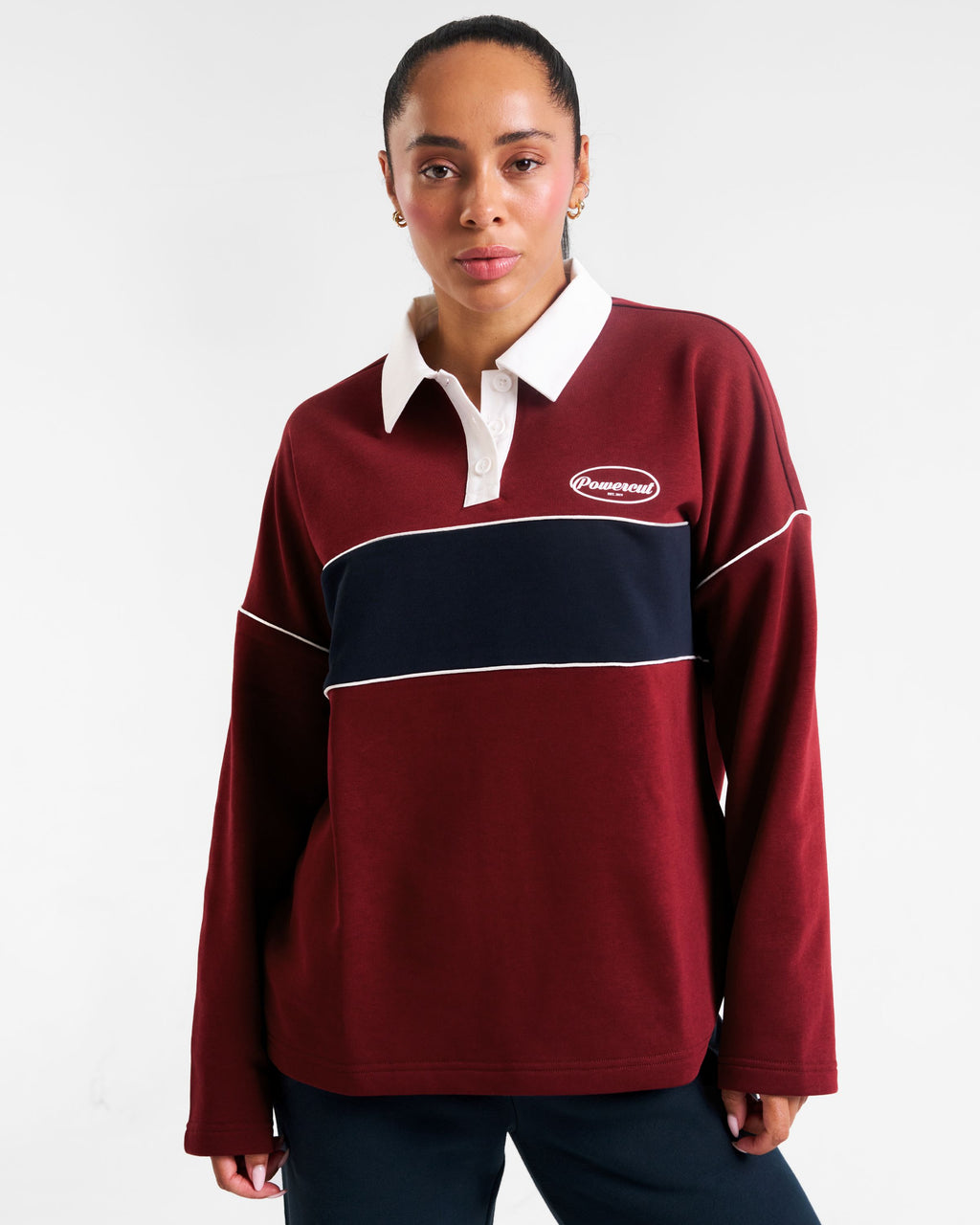 Rugby Polo Sweatshirt Cabernet