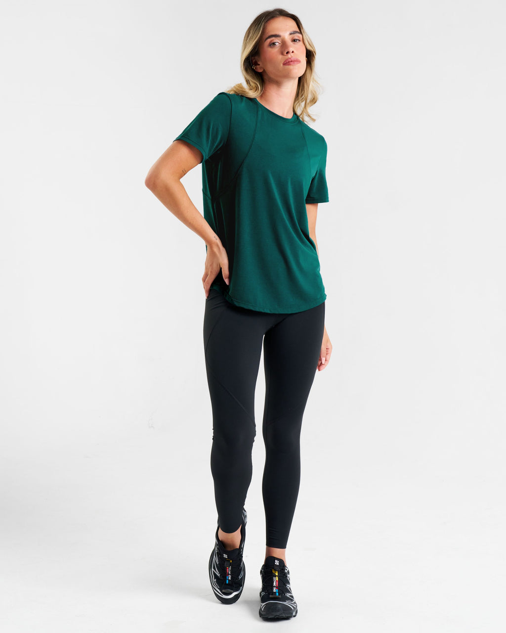 Core Lyocell Blend Active T-Shirt Dark Teal