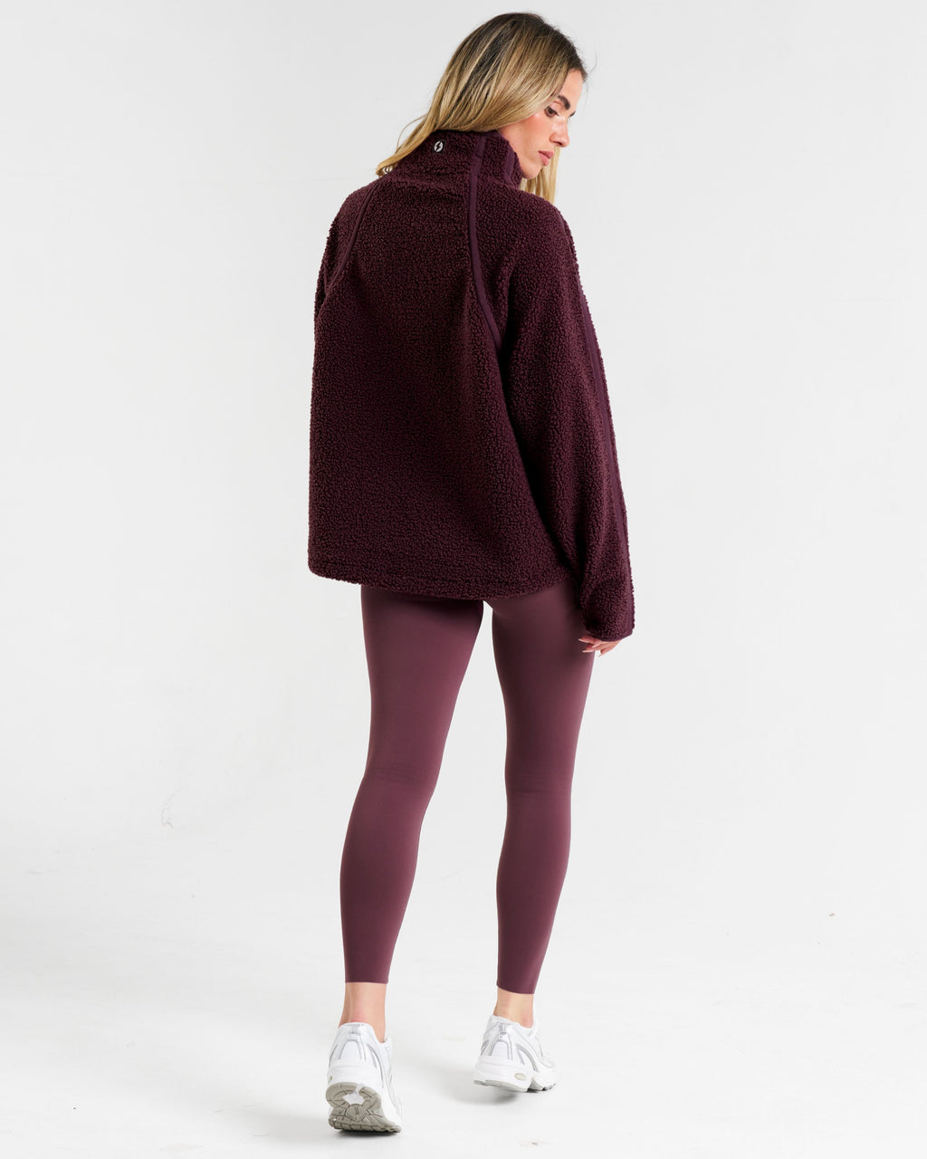 Rise Half Zip Borg Fleece Mulberry