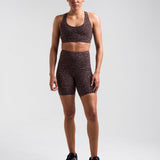 Sculpt High-Waisted 6" Shorts Leopard Brown