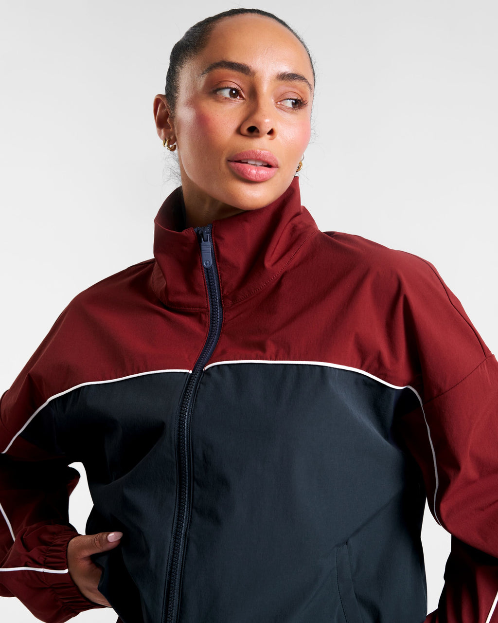 Legacy Piping Detail Woven Track Jacket Outerspace Navy