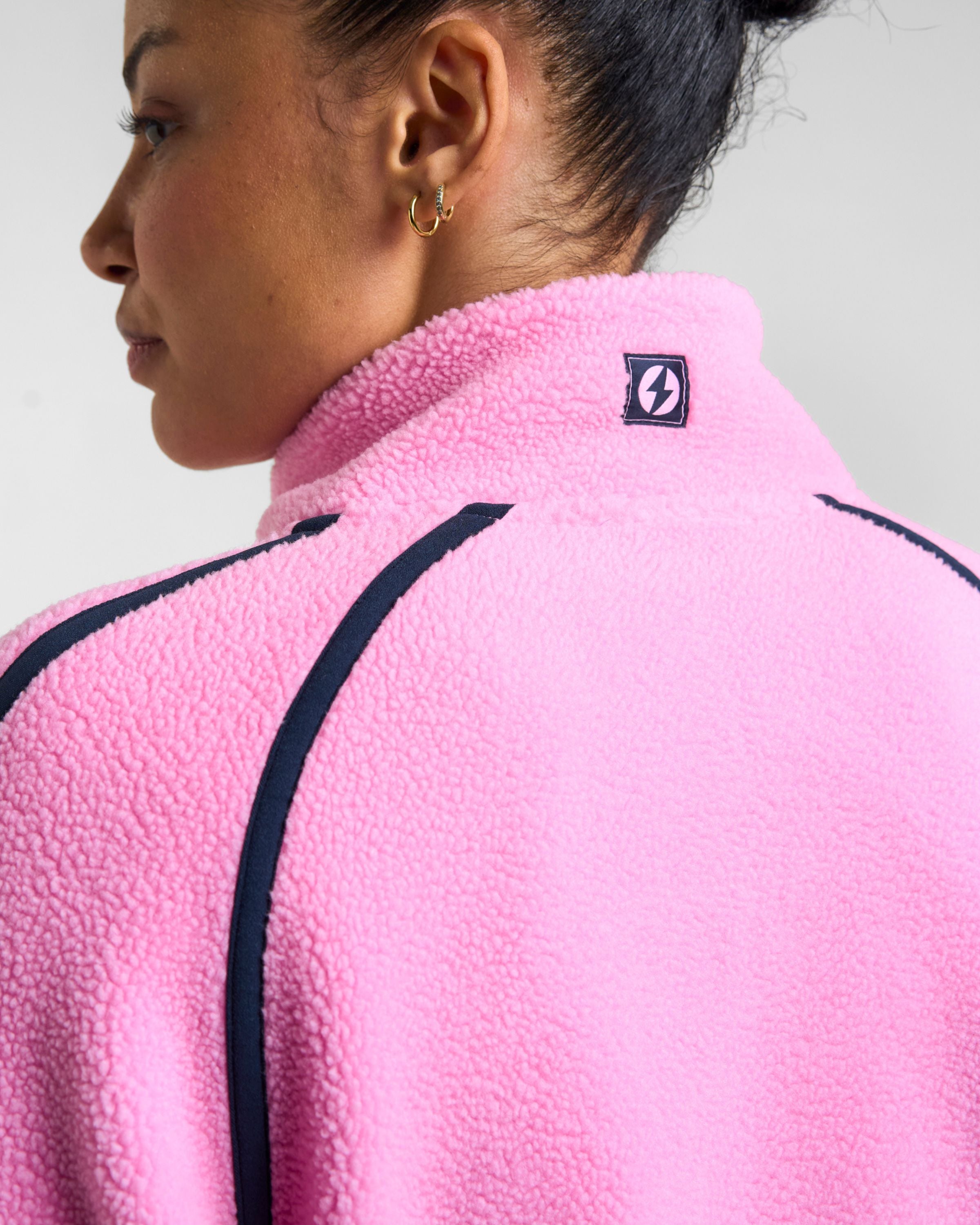 Ascend 1/4 Zip Fleece Pink Glow