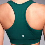 SOLID Seamless Sports Bra Jungle Green