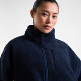 Summit Zip Through Borg Fleece Outerspace Navy