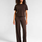 All-Day-Wear Wide Leg Trouser Espresso