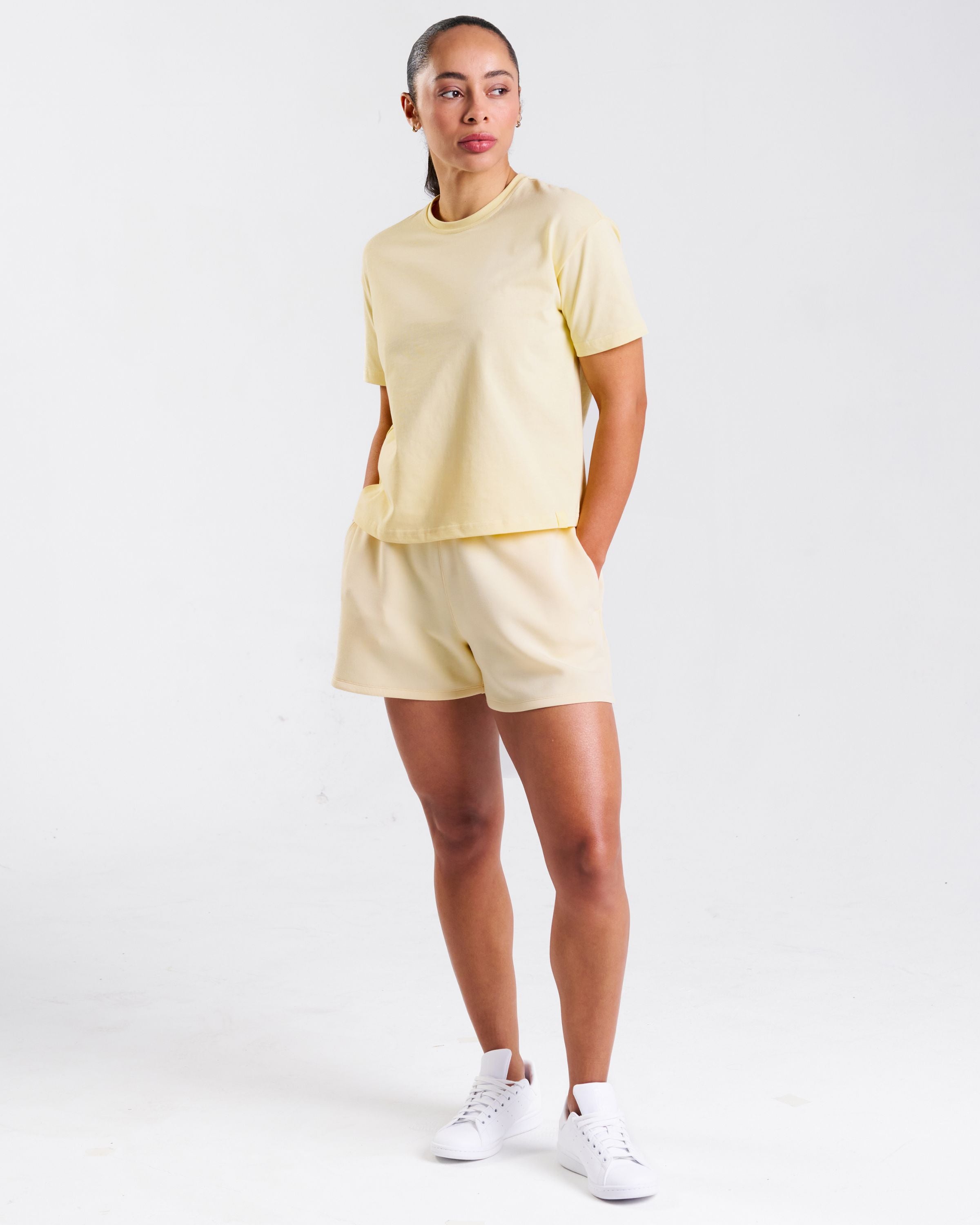 All-Day-Wear Box Tee Butter Yellow