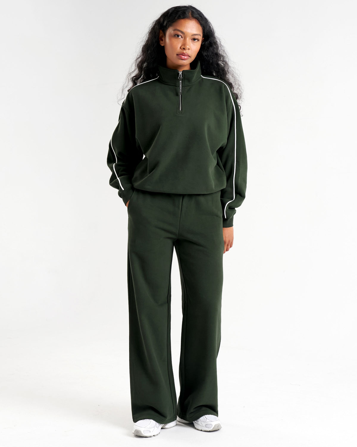 Clubhouse Relaxed Straight Leg Joggers Forest Green
