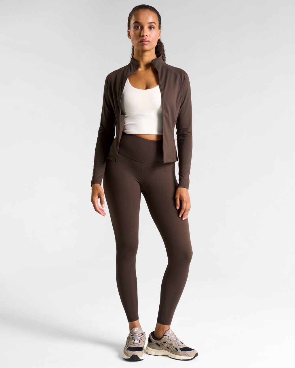 All-Day-Wear Zip Up Jacket Espresso