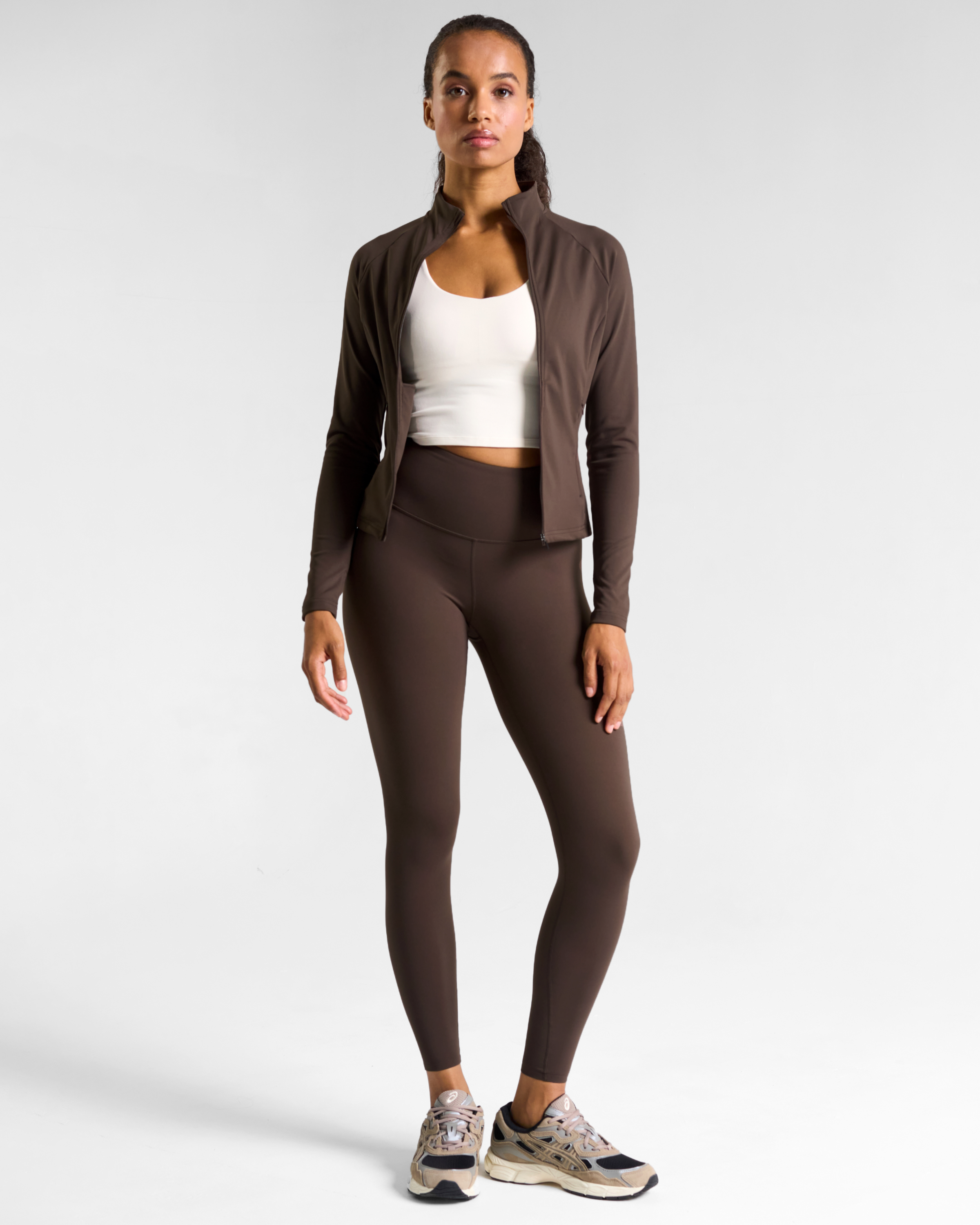 All-Day-Wear Zip Up Jacket Espresso