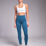 SOLID Seamless Leggings Vintage Blue