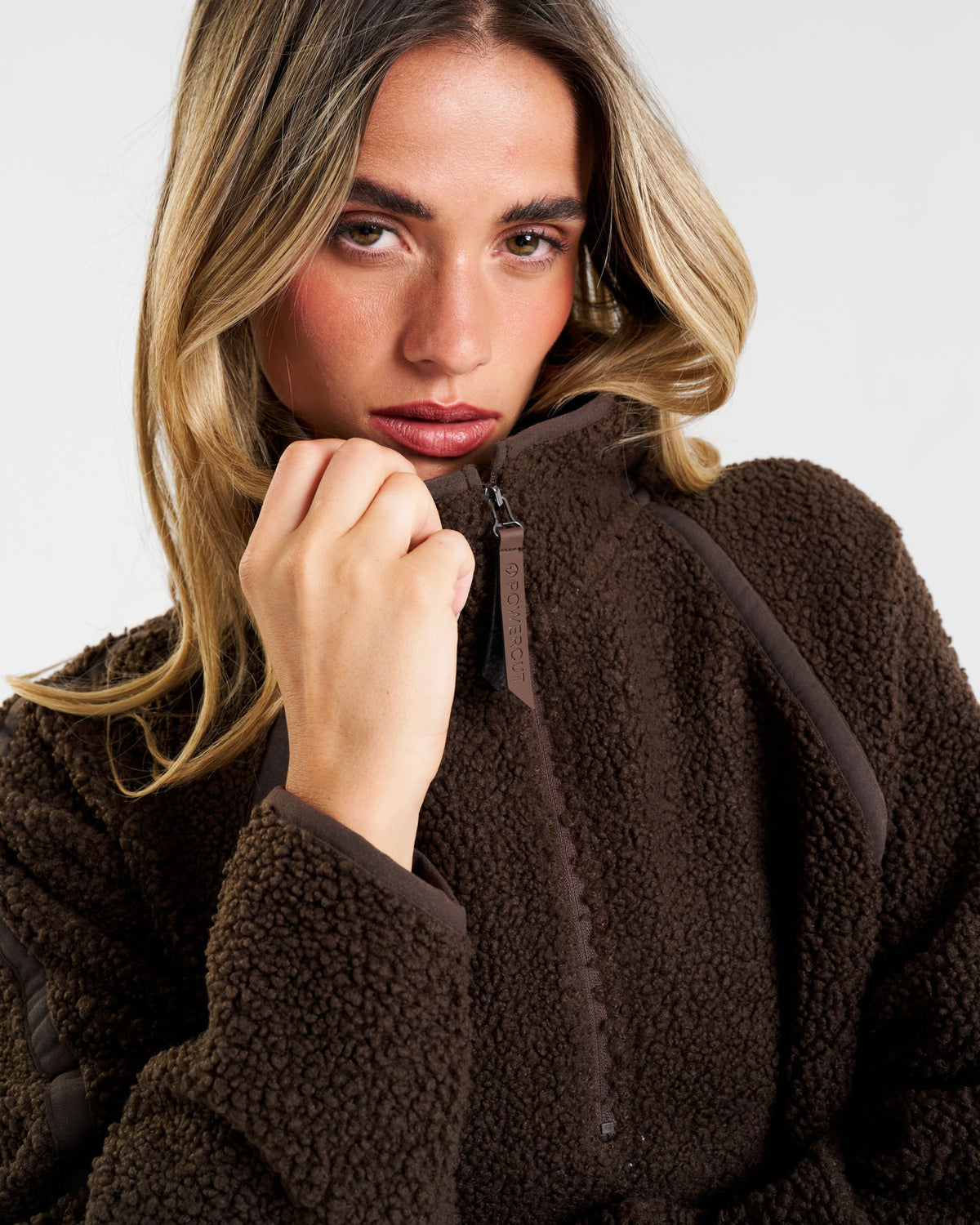 Rise Half-Zip Borg Fleece Espresso