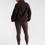 Rise Half-Zip Borg Fleece Espresso