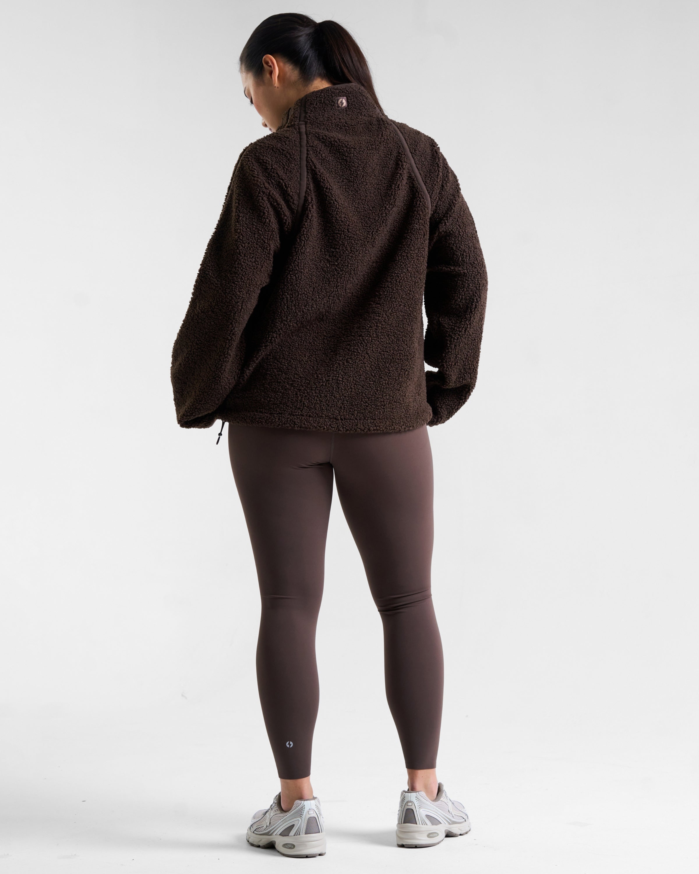 Rise Half-Zip Borg Fleece Espresso