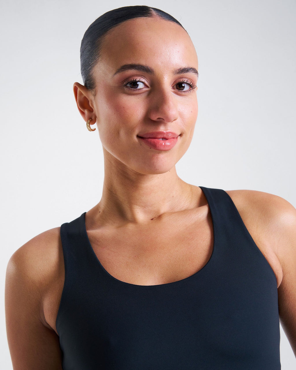 Base Fitted Tank Top Black
