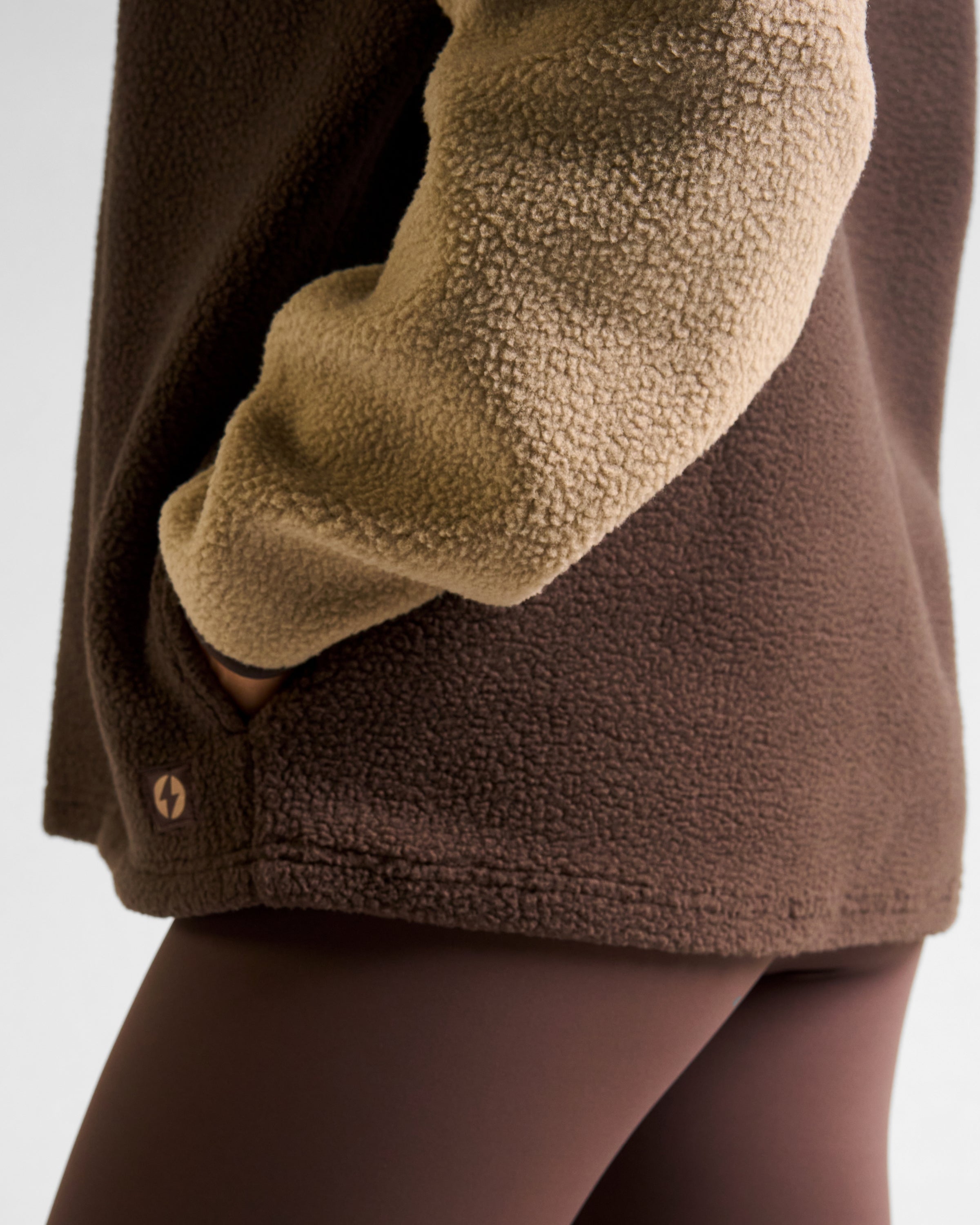 Ascend Half Snap Fleece Sandy Taupe
