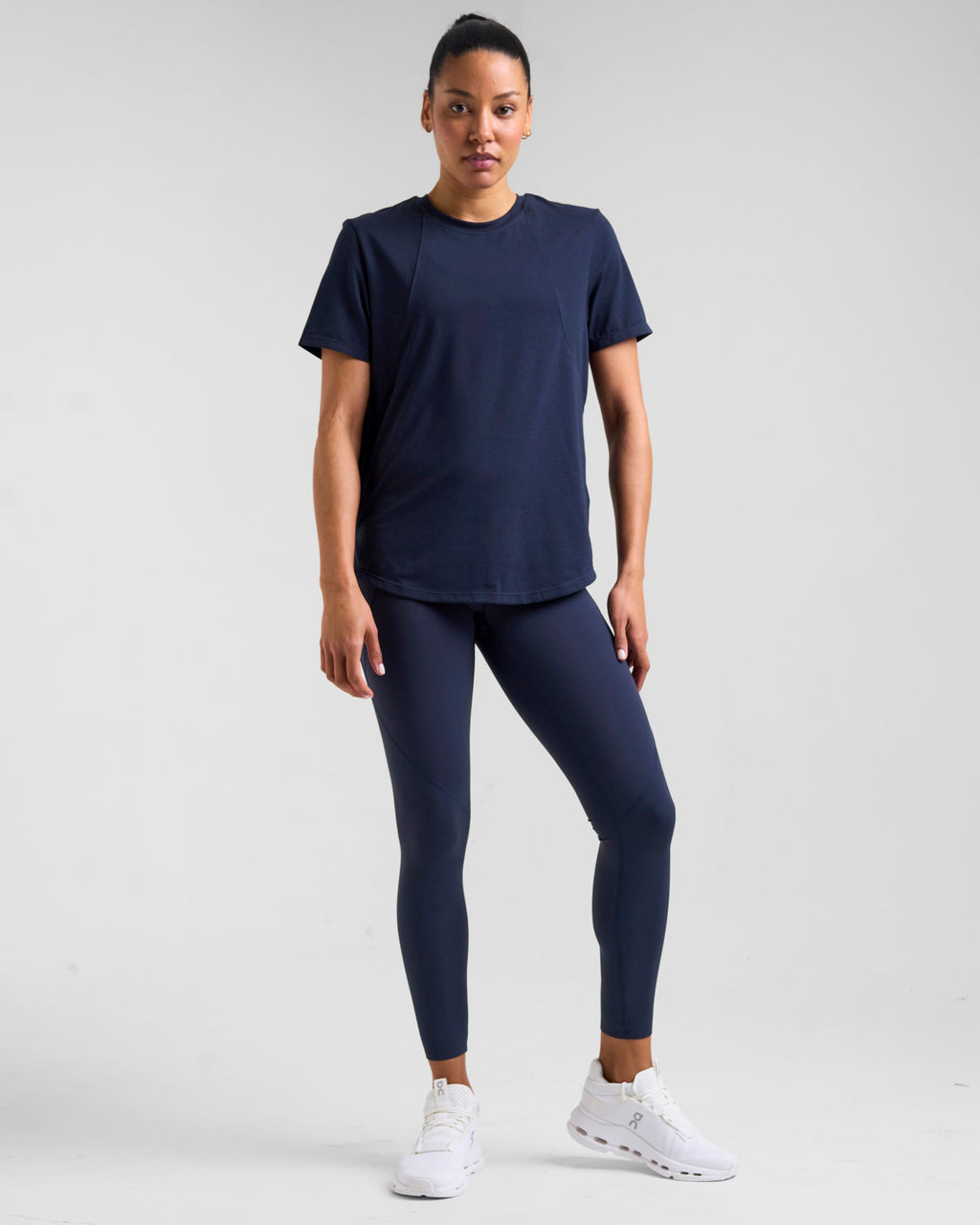 Core Lyocell Blend Active T-Shirt Outerspace Navy