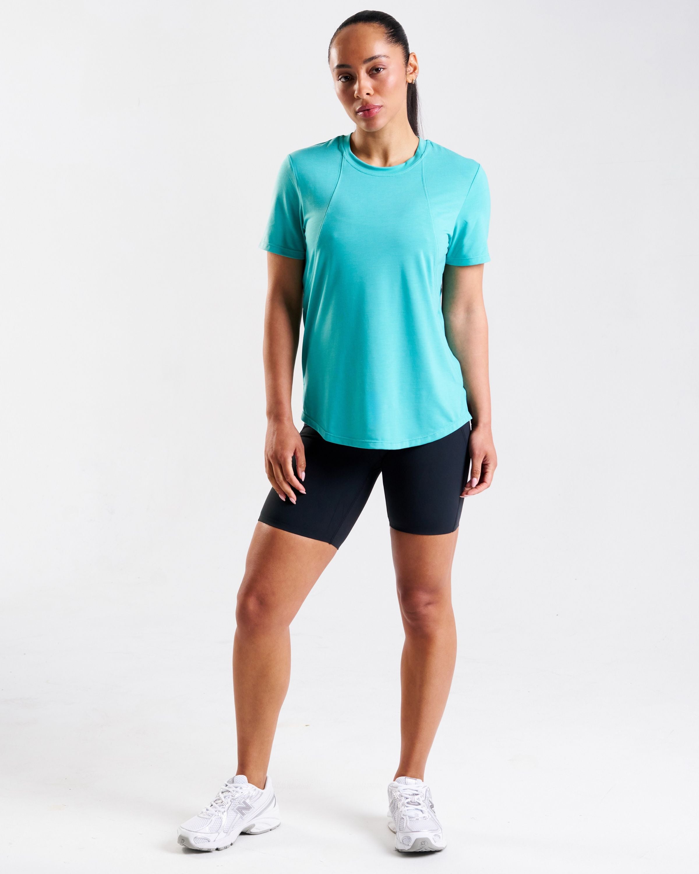 Core Lyocell Blend Active T-Shirt Fresh Aqua