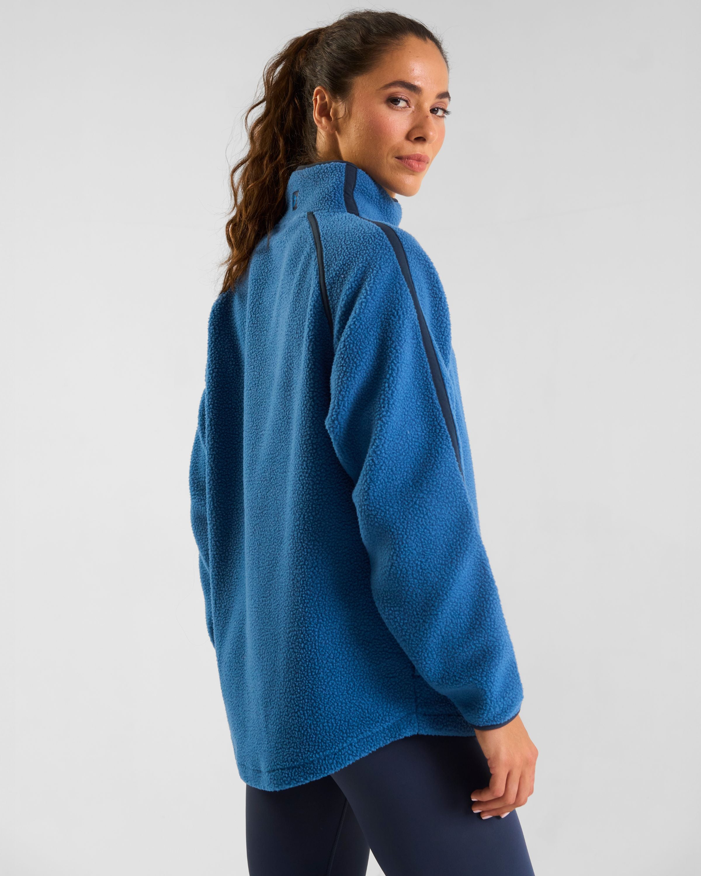 Ascend 1/4 Zip Fleece Midnight Blue