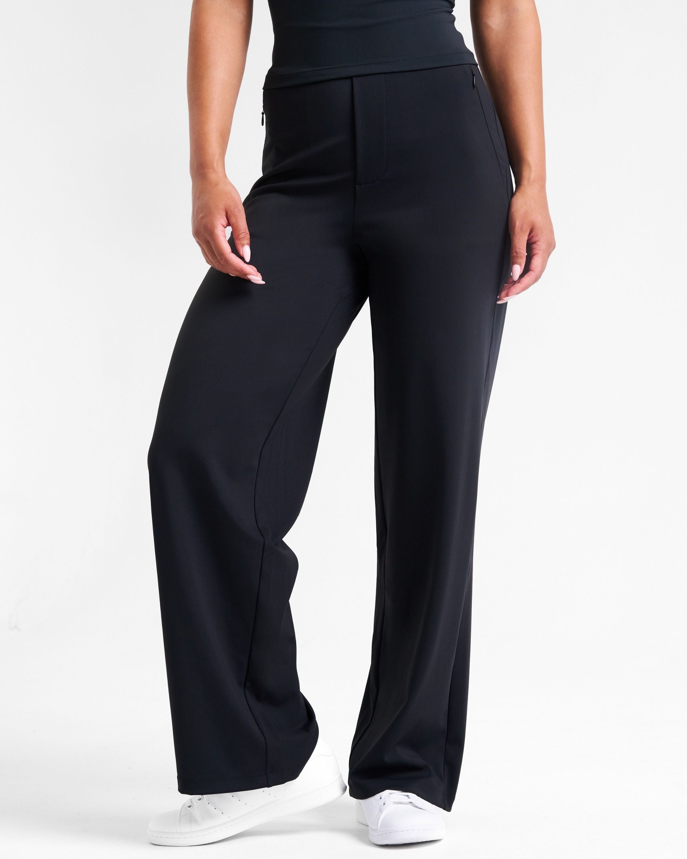 All-Day-Wear Wide Leg Trouser Black