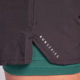 RUNSeries Pace Running Shorts Black/Jungle Green