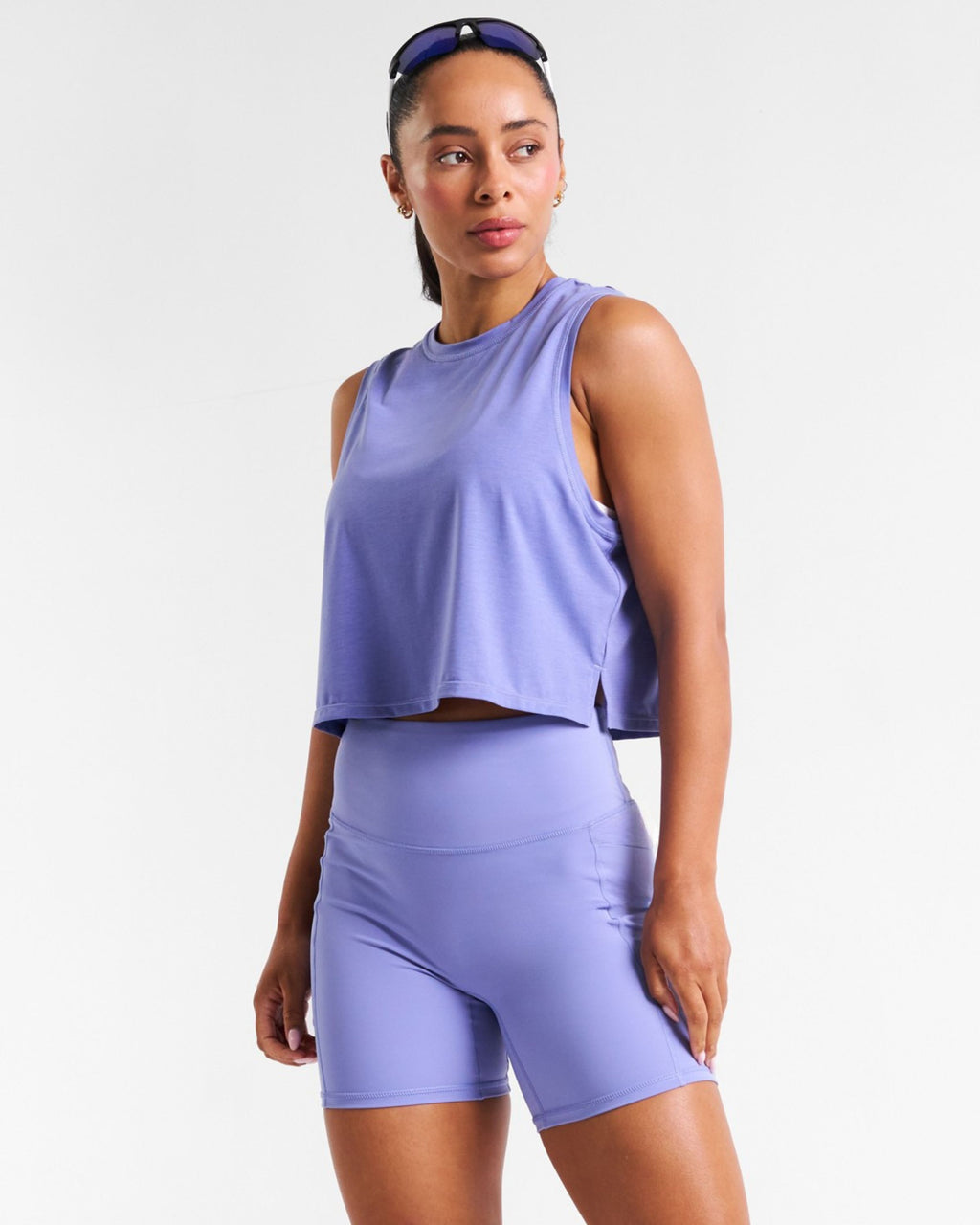 RUNSeries Cropped Vest Lavender Dusk