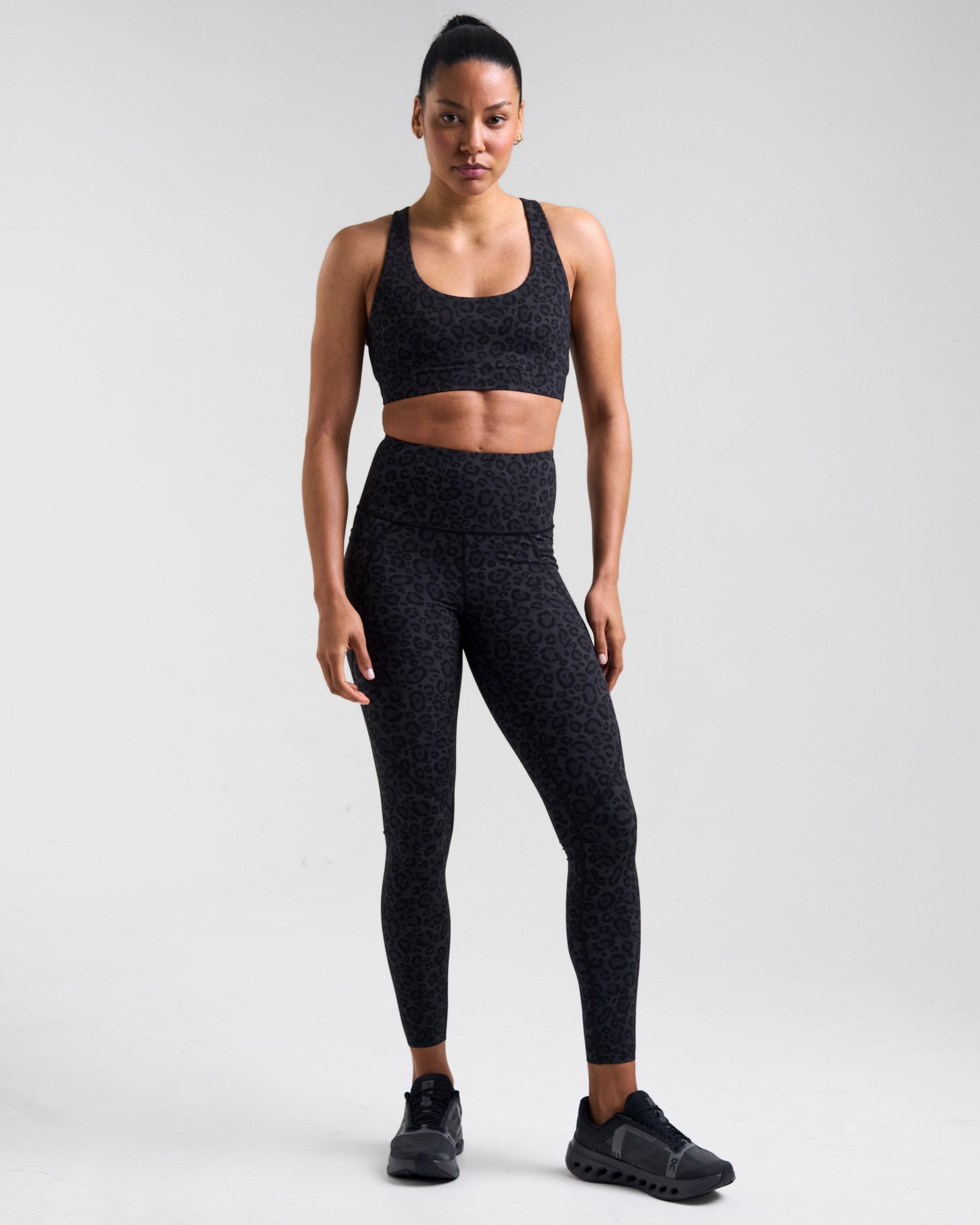 Sculpt High-Waisted Leggings Leopard Black