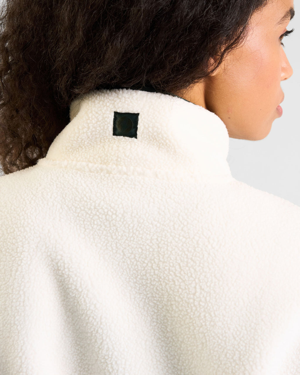 OUTSIDER Zip Up Fleece Marshmallow
