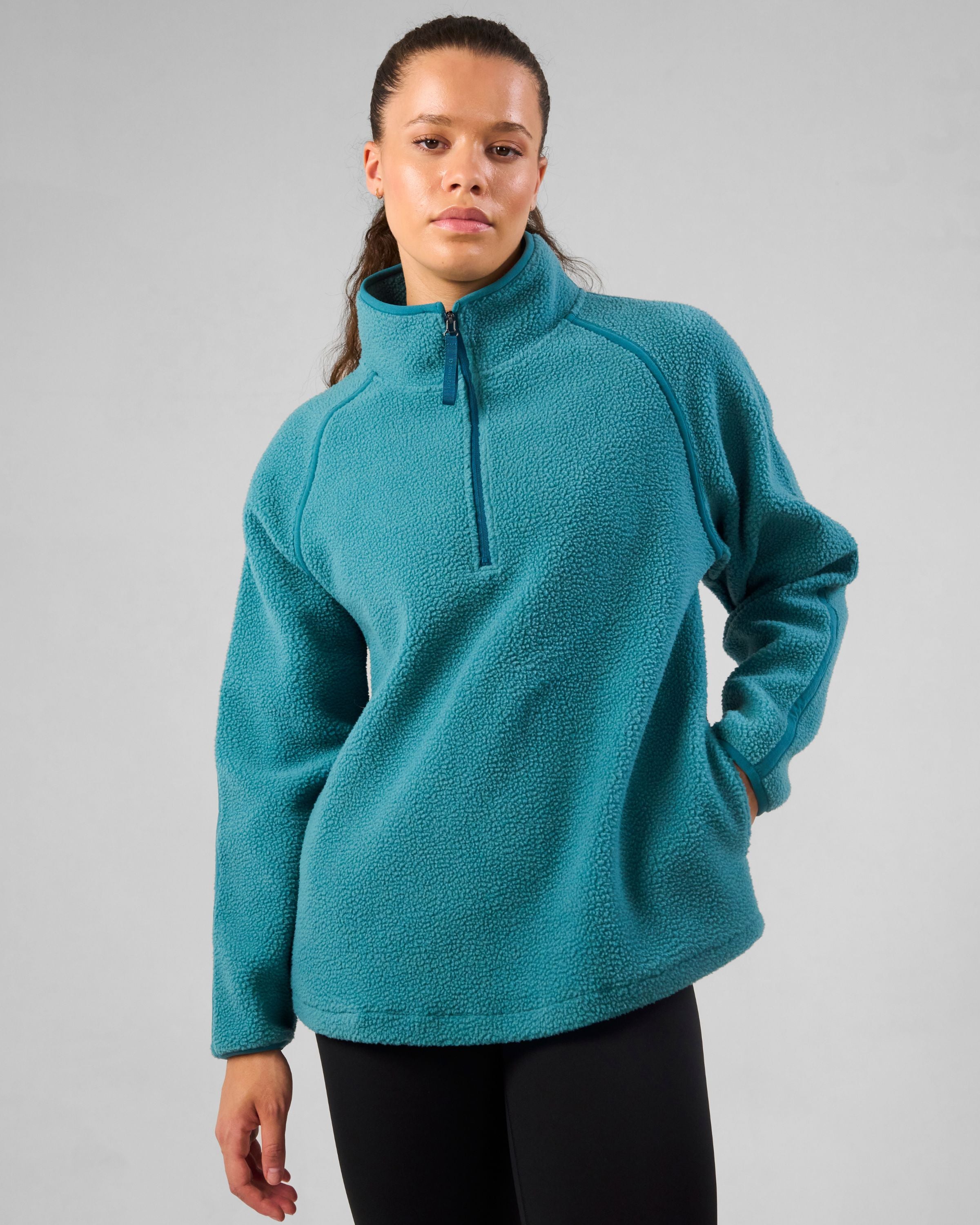 Ascend 1/4 Zip Fleece Deep Teal