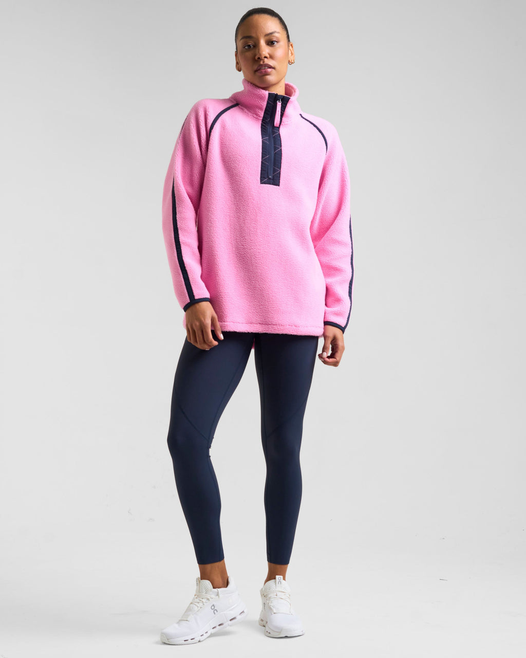 Ascend 1/4 Zip Fleece Pink Glow