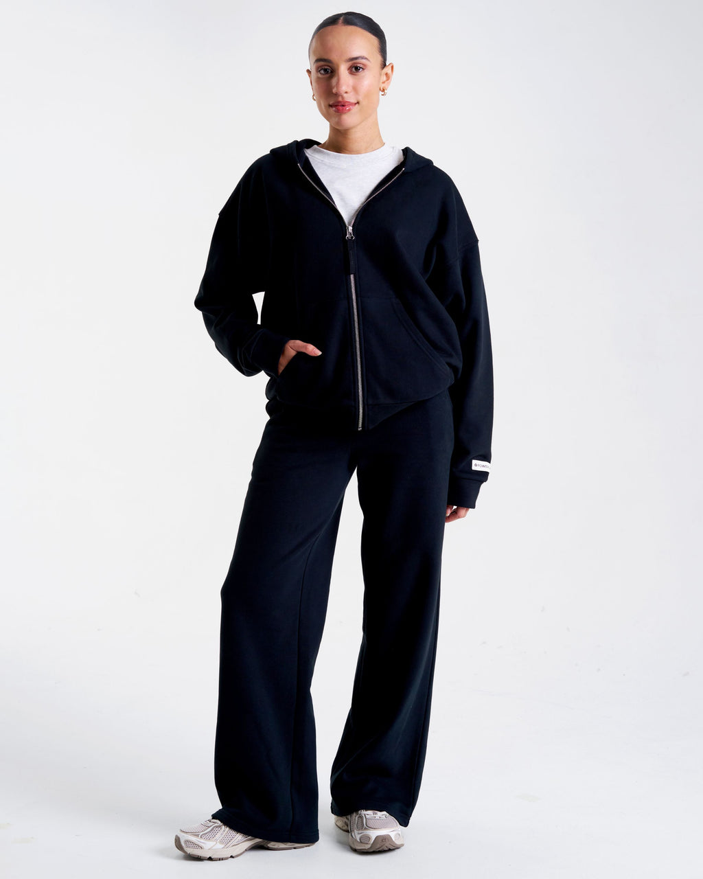 Clubhouse Relaxed Straight Leg Joggers Washed Black