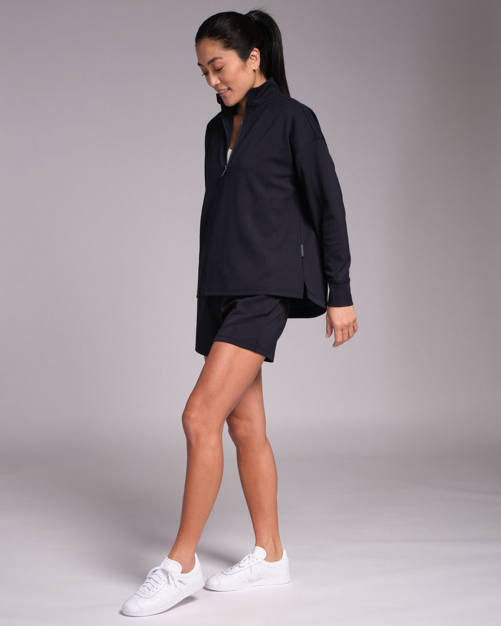 All-Day-Wear Half Zip Sweatshirt Outerspace Navy