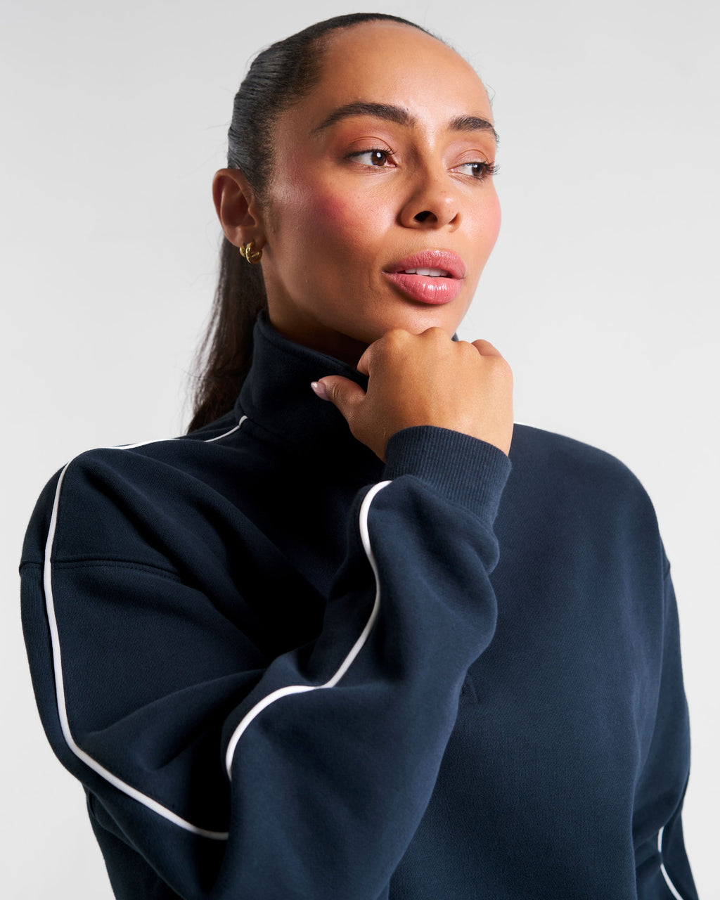Clubhouse Half Zip Sweatshirt Outerspace Navy