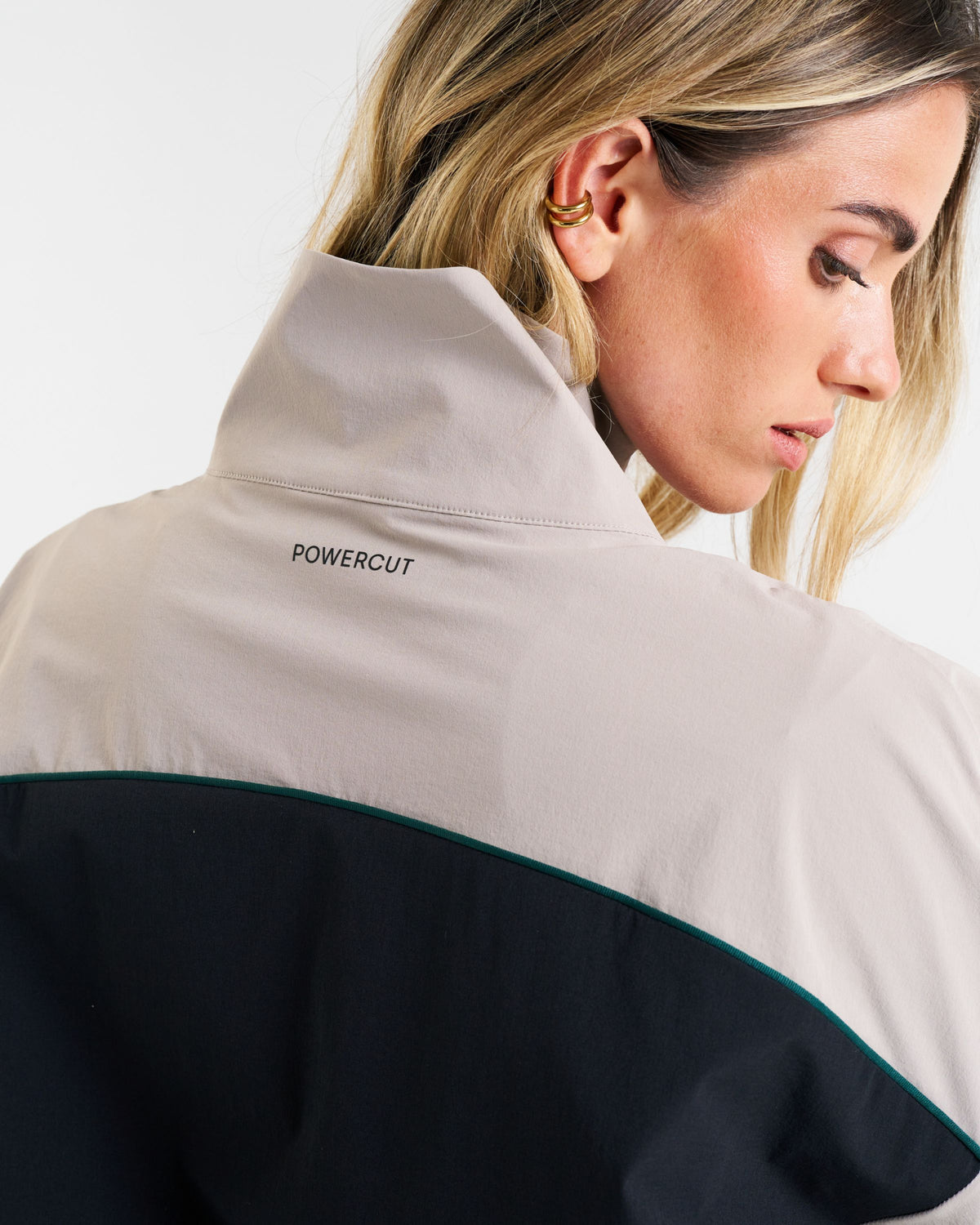 Legacy Piping Detail Woven Track Jacket Stone