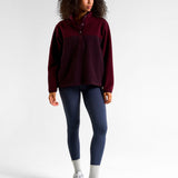 Ascend Half Snap Fleece Cherry Lacquer