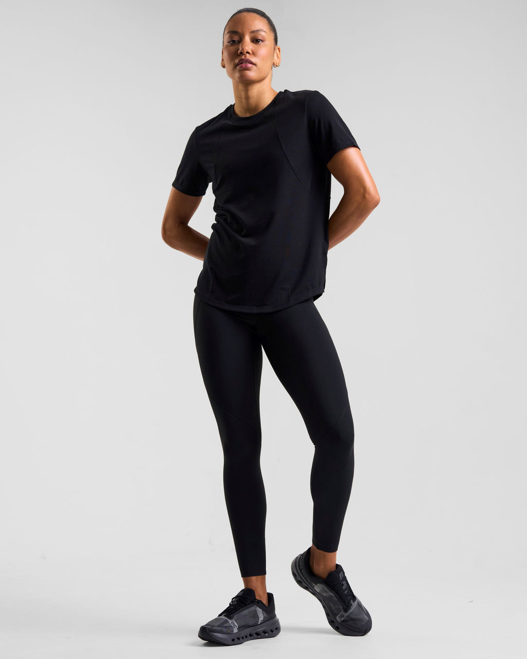 Core Lyocell Blend Active T-Shirt Black